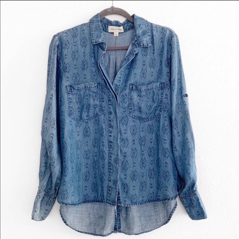 Cloth and Stone Chambray Buttondown Anthropologie